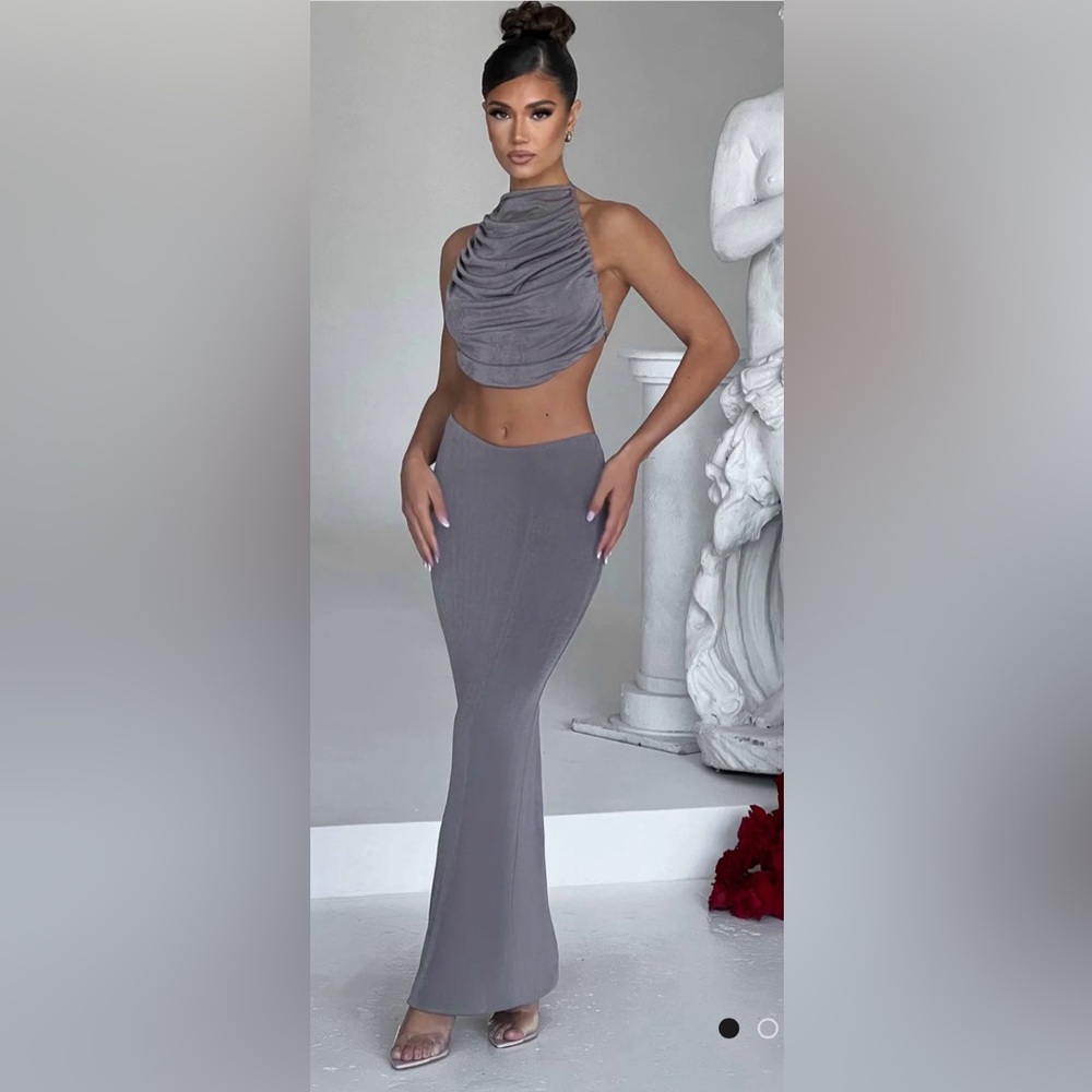 Babyboo-FIFI Maxi skirt & top (charcoal)